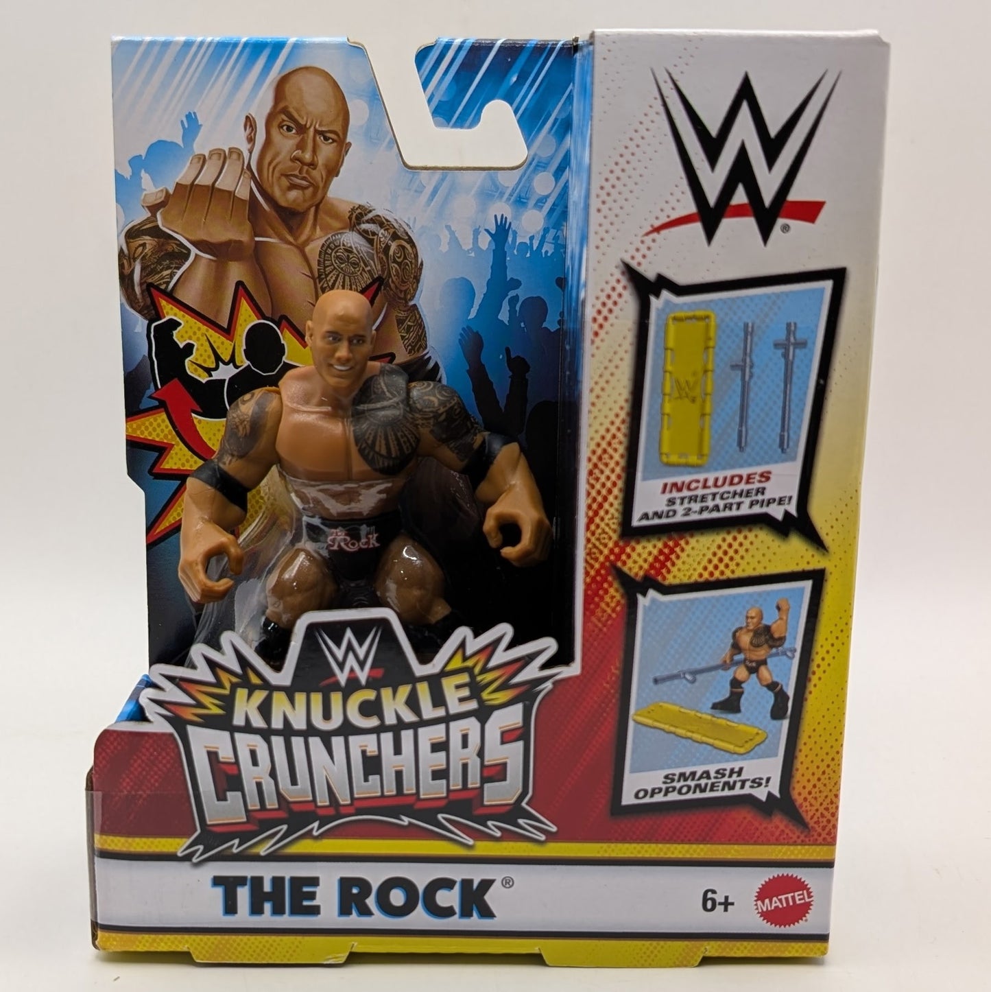 Mattel WWE Knuckle Crunchers 8 The Rock