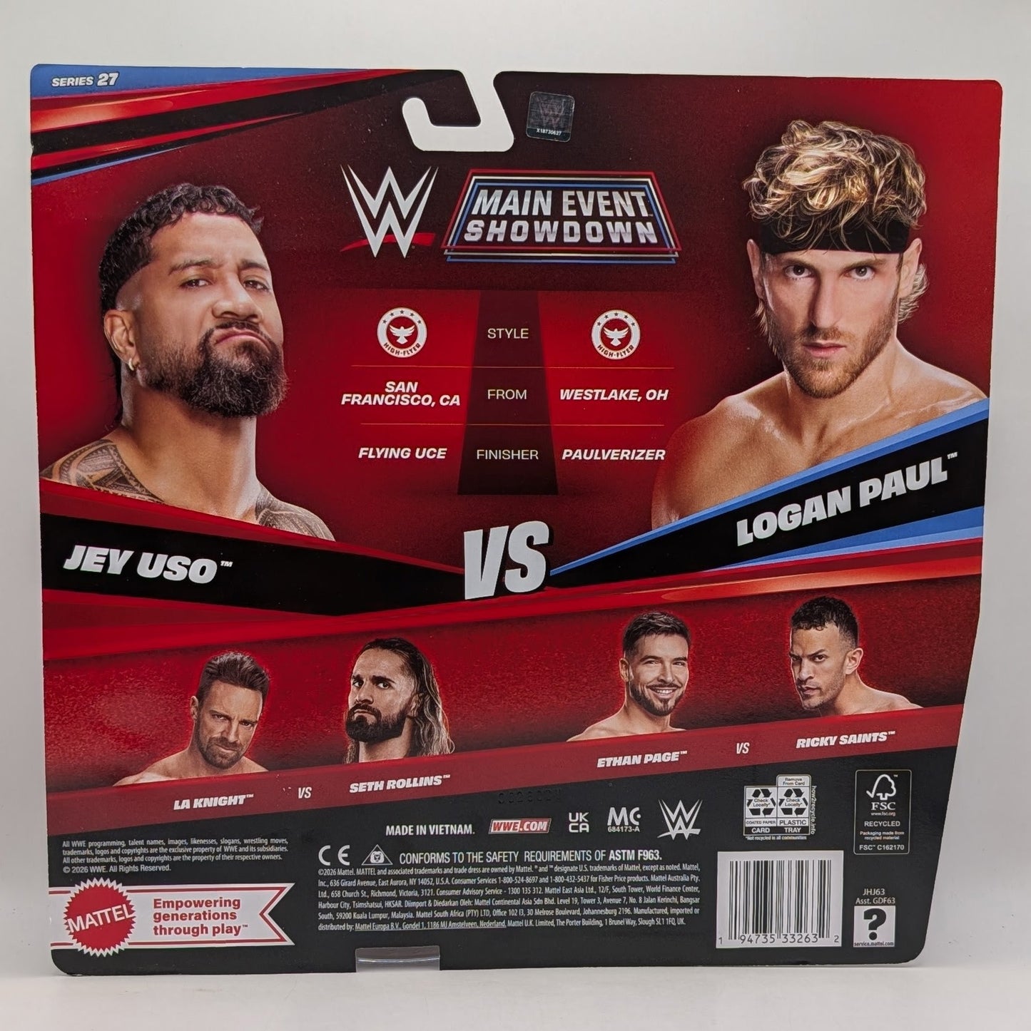 Main Event Showdown 27 Jey Uso vs. Logan Paul