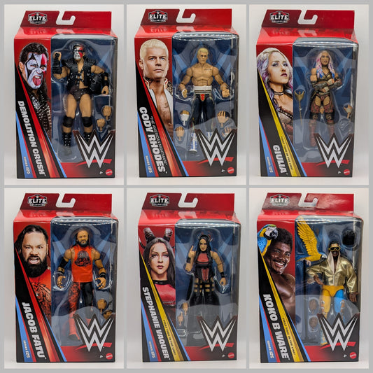 Elite 125 - Set of 6 (Cody Rhodes, Crush, Giulia, Jacob Fatu, Koko B. Ware & Stephanie Vaquer)